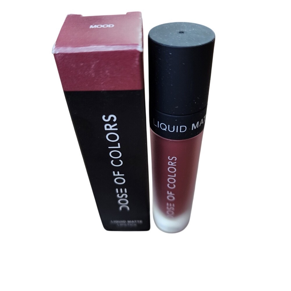 Dose of Colors Mood Garnet Plum Liquid Matte Lipstick 0.16oz New